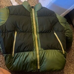 Nike Green and Black puffer jacket